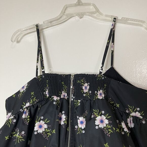 NEW! Free people In A Bubble Mini Dress black floral size medium $128 - Picture 5 of 7